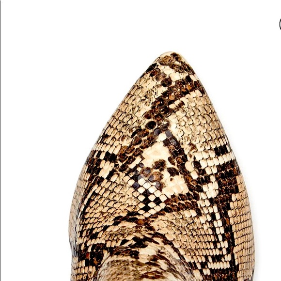 Aqua Private Label Women's Maria Snake Embossed Leather Block Heel Tall Boots - Picture 14 of 14